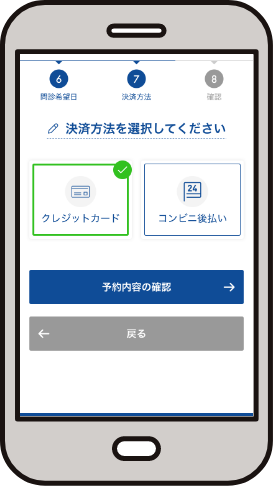 決済方法の選択